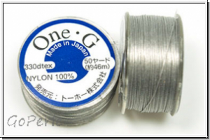 TOHO OneG Beading-Thread Fdelgarn, light grey, 1 Spule