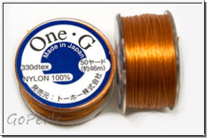 TOHO OneG Beading-Thread Fdelgarn, orange, 1 Spule