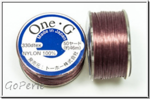 TOHO OneG Beading-Thread Fdelgarn, mauve, 1 Spule