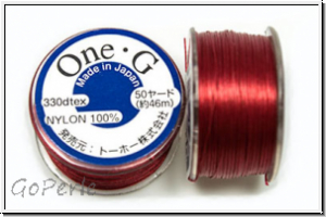 TOHO OneG Beading-Thread Fdelgarn, red, 1 Spule