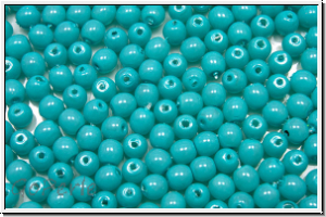 bhm. Glaswachsperlen, 3mm, turquoise, 50 Stk.