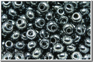 Drops, PRECIOSA, 05/0, hematite, met., 100Stk.