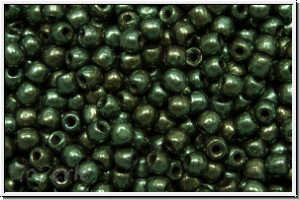 bhm. Glasperle, rund, 2mm, green, met., 150 Stk.