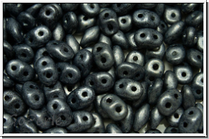 SD-23980-84400, SuperDuo Beads, hematite, met., matte, 10g