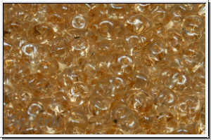 SD-00030-14413, SuperDuo Beads, crystal, trans., champagne luster, 10g