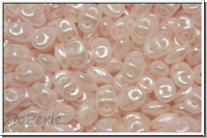 SD-71200-14400, SuperDuo Beads, rose, lt., opal, luster, 10g