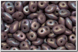 SD-23020-85001, SuperDuo Beads, lavender, op., nebula, matte, 10g