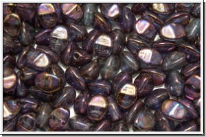 PB-00030-15781, Pinch Beads, 5x3mm, crystal, trans., vega luster, iris., 65 Stk.