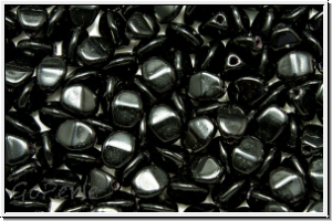 PB-23980-00000, Pinch Beads, 5x3mm, black, op., 65 Stk.