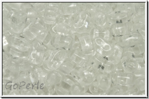 Bi-Bo-Beads, 5,3x2,4mm, crystal, trans., 150 Stk. (ca. 11g)