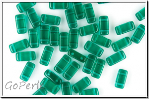 PRISM Beads, 4x8mm, emerald, trans., 20 Stk.