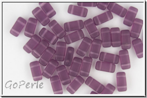 PRISM Beads, 4x8mm, amethyst, trans., matte, 20 Stk.