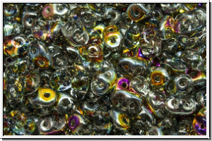 SD-00030-28001, SuperDuo Beads, crystal, trans., half marea, 10g