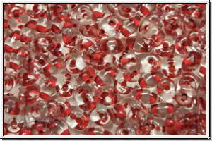 SD-00030-44893, SuperDuo Beads, crystal, trans., red-ld., 10g