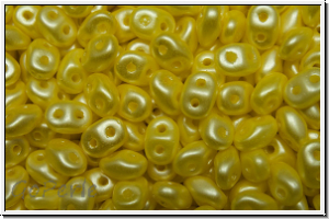 SD-00030-25002, SuperDuo Beads, crystal, trans., yellow pastel, 10g