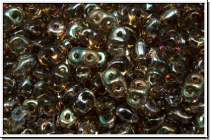 SD-10230-22501, SuperDuo Beads, topaz, sm., trans., celsian, 10g