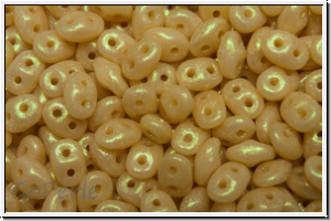 SD-13020-56952, SuperDuo Beads, ivory, op., stardust, 10g