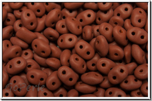 SD-13600-84110, SuperDuo Beads, brown, op., matte, 10g