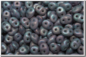 SD-21310-85001, SuperDuo Beads, violet, opal, nebula, matte, 10g