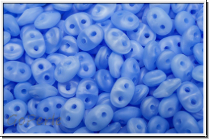 SD-31010-84110, SuperDuo Beads, sapphire, opal, matte, 10g