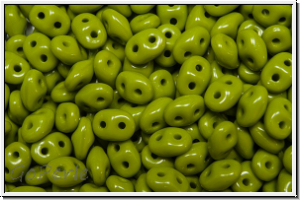 SD-53420-00000, SuperDuo Beads, olivine, lt., op., 10g