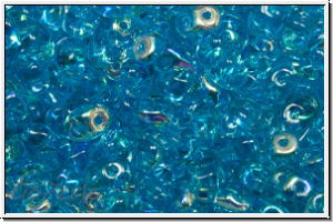 SD-60020-28701, SuperDuo Beads, aqua, trans., AB, 10g