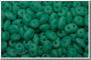 SD-63130-84110, SuperDuo Beads, turquoise, op., matte, 10g