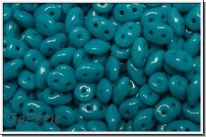 SD-63900-00000, SuperDuo Beads, turquoise, dk., op., 10g