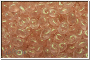 SD-70120-56952, SuperDuo Beads, rosaline, trans., stardust, 10g