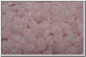 SD-71200-84110, SuperDuo Beads, rose, lt., opal, matte, 10g