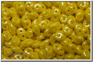 SD-83120-14400, SuperDuo Beads, yellow, op., luster, 10g