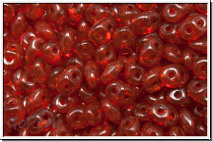 SD-90030-15726, SuperDuo Beads, hyacinth, trans., vega luster, 10g