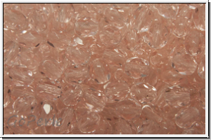 Bhm. Glasschliffperle, feuerpol., 4mm, rosaline, lt., trans., 50 Stk.