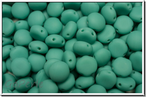 Candy-Beads, 8mm, blue turquoise, op., matte, 25 Stk.