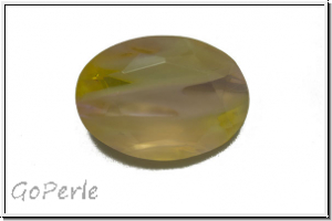 Cabochon, Glas, 18x13mm, pink/jonquil/crystal, 1 Stk.