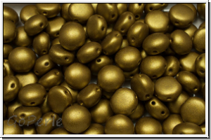 Candy-Beads, 8mm, brass, met., satin, 25 Stk.