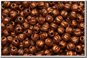 Melone, 3mm, copper, dk., met., satin, 50 Stk.