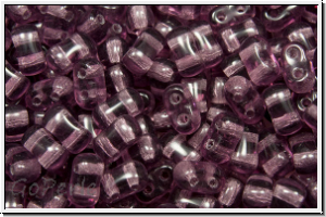 Bi-Bo-Beads, 5,3x2,4mm, amethyst, trans., 150 Stk. (ca. 11g)