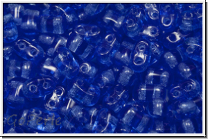 Bi-Bo-Beads, 5,3x2,4mm, blue, trans., 150 Stk. (ca. 11g)