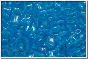 Bi-Bo-Beads, 5,3x2,4mm, aqua, med., trans., 150 Stk. (ca. 11g)