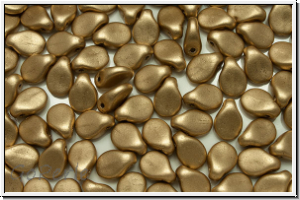 Pip-Beads, 5x7mm, gold, met., satin, 50 Stk.