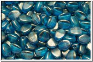 PB-00030-29266, Pinch Beads, 5x3mm, crystal, trans., celestial blue, halo, 65 Stk.