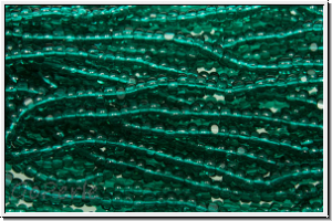 Tschech. Charlotten, 13/0, emerald, trans., Mini-Hank (ca. 12g)