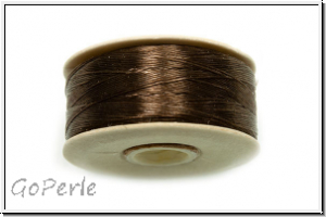 NYMO, Size0, Beading Thread, Nylon-Fdelgarn, brown, 1 Spule