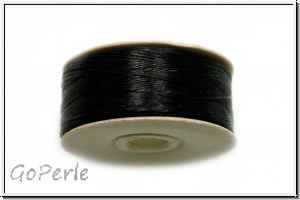 NYMO, Size0, Beading Thread, Nylon-Fdelgarn, black, 1 Spule