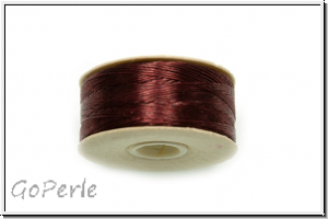 NYMO, SizeB, Beading Thread, Nylon-Fdelgarn, burgundy, 1 Spule