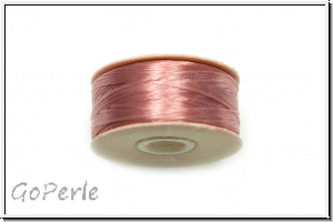 NYMO, SizeB, Beading Thread, Nylon-Fdelgarn, mauve, 1 Spule