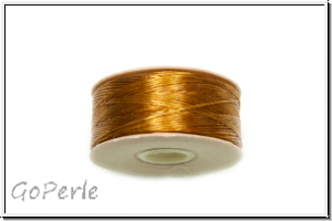 NYMO, SizeB, Beading Thread, Nylon-Fdelgarn, golden, 1 Spule