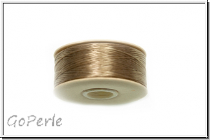 NYMO, SizeB, Beading Thread, Nylon-Fdelgarn, sand ash, 1 Spule