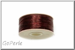 NYMO, SizeD, Beading Thread, Nylon-Fdelgarn, burgundy, 1 Spule